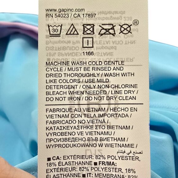 Athleta Girl Long Sleeve Rashguard In Aqua Sz L/12 NWT - Picture 9 of 11